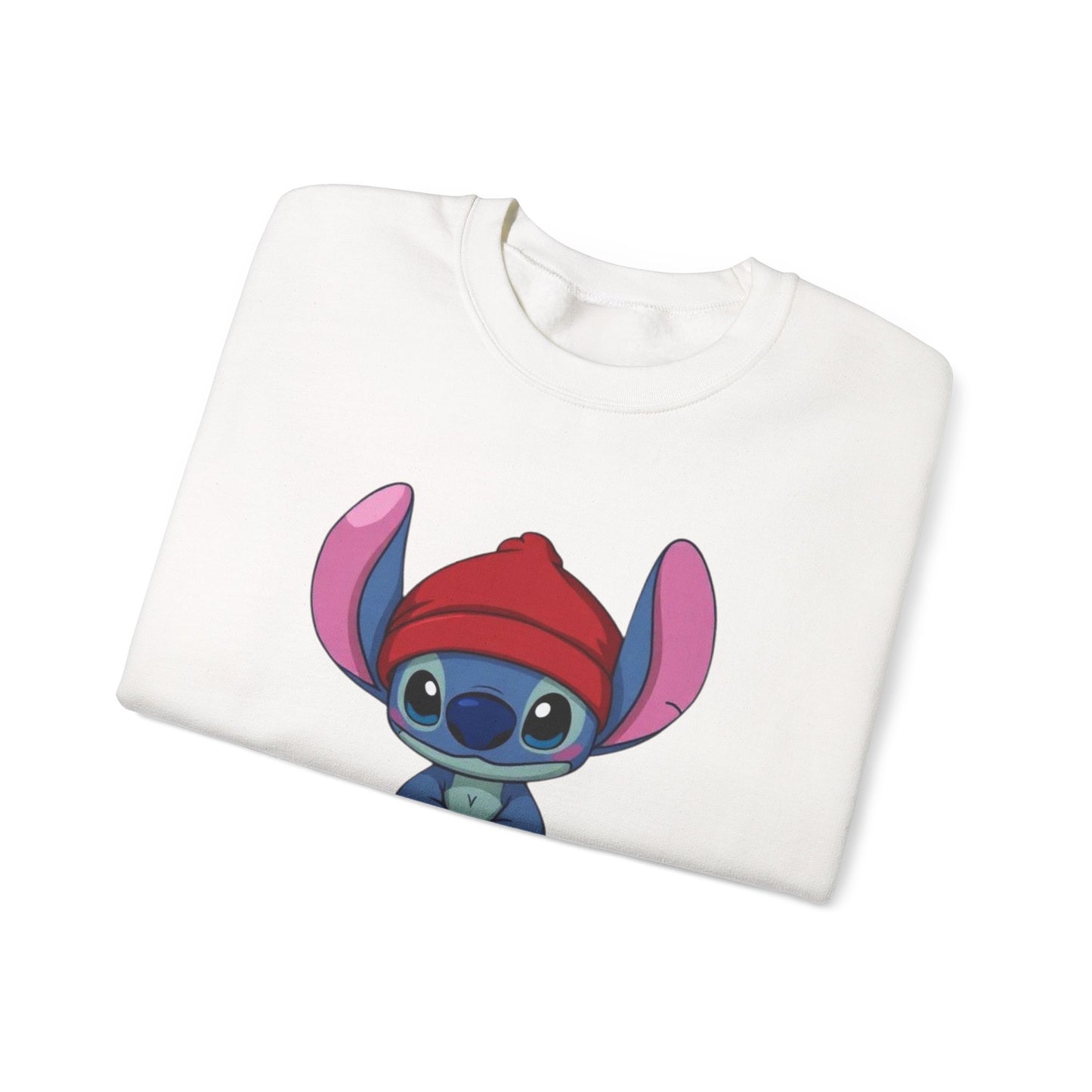 Stitch Cute Crewneck Sweatshirt — “All I Want Is Stitch” Cartoon Pullover