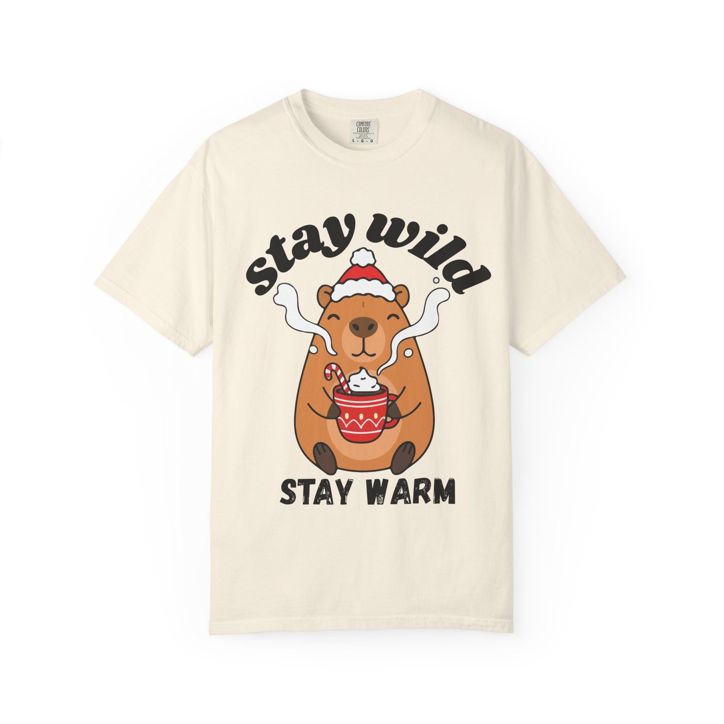 Stay Wild Stay Warm Bear T-Shirt — Cute Hot Cocoa Winter Graphic Tee