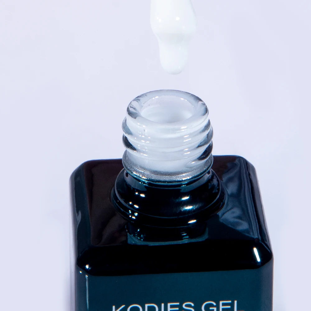 Milky White Magic – KODIES Fiber Rubber Base Coat UV Gel for Strong, Smooth Nails