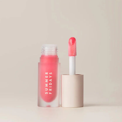 Moisturising Mirror Lip Gloss Oil – Pink Sugar & Guava Scented Hydrating Lip Balm