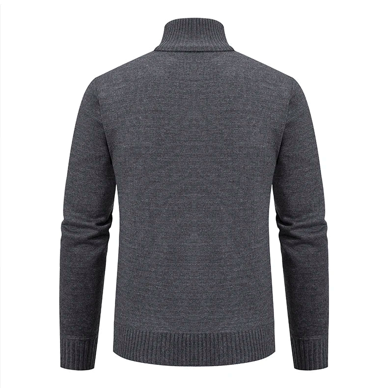 Men’s Warm Knitted Sweater Coat – Cashmere Padded Autumn & Winter Outerwear