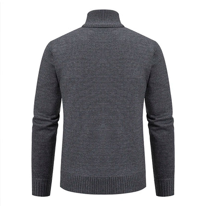Men’s Warm Knitted Sweater Coat – Cashmere Padded Autumn & Winter Outerwear