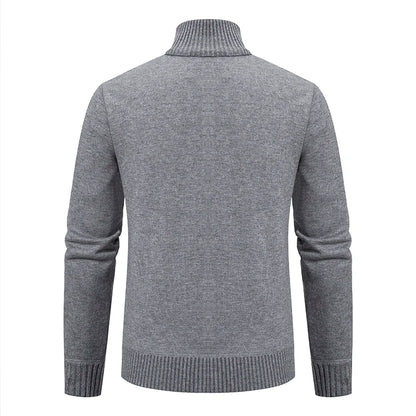 Men’s Warm Knitted Sweater Coat – Cashmere Padded Autumn & Winter Outerwear
