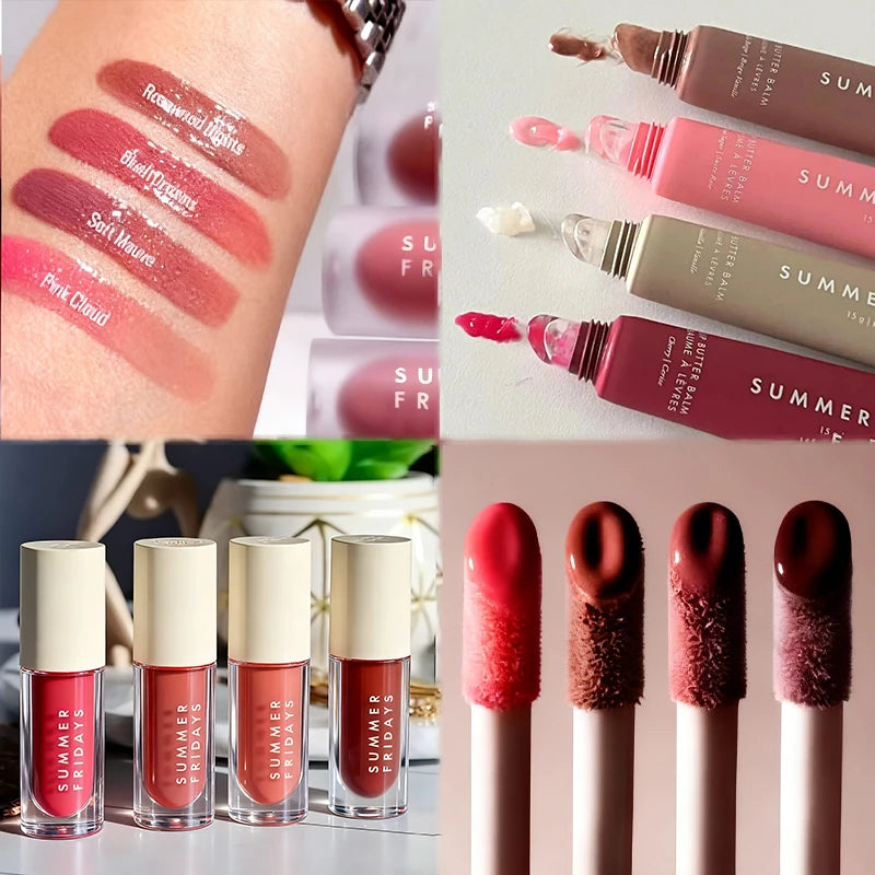 Moisturising Mirror Lip Gloss Oil – Pink Sugar & Guava Scented Hydrating Lip Balm