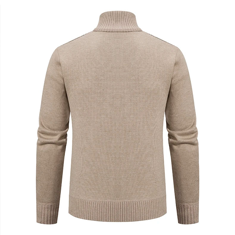 Men’s Warm Knitted Sweater Coat – Cashmere Padded Autumn & Winter Outerwear