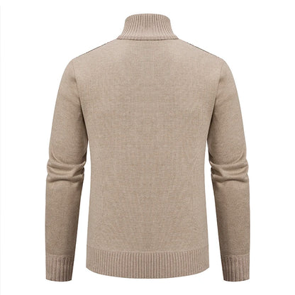 Men’s Warm Knitted Sweater Coat – Cashmere Padded Autumn & Winter Outerwear