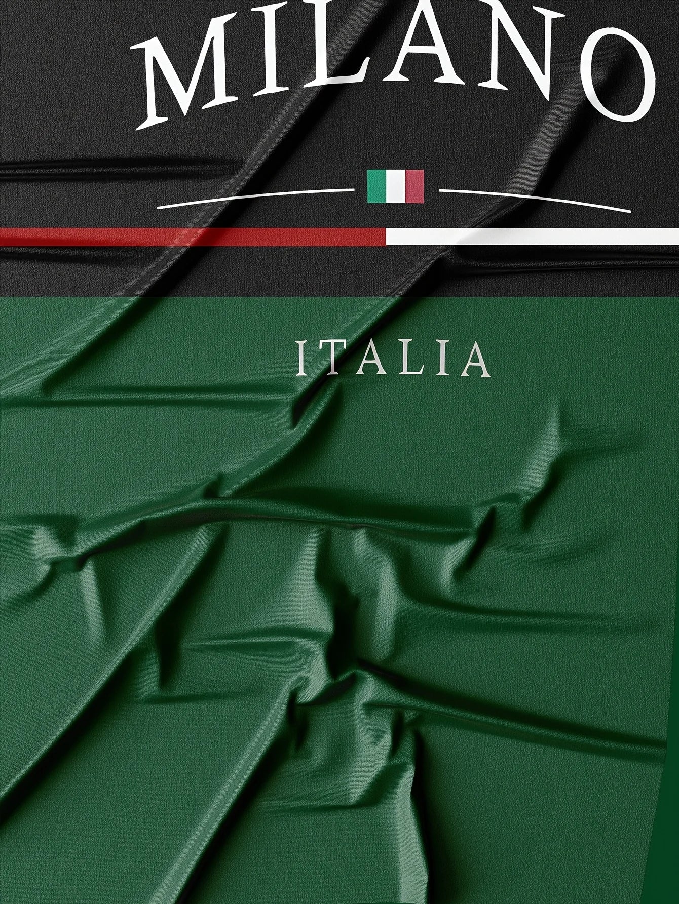 Summer 2025 new men's T-shirt 3D printed casual, fashionable and retro black and green polyester men's T-shirt